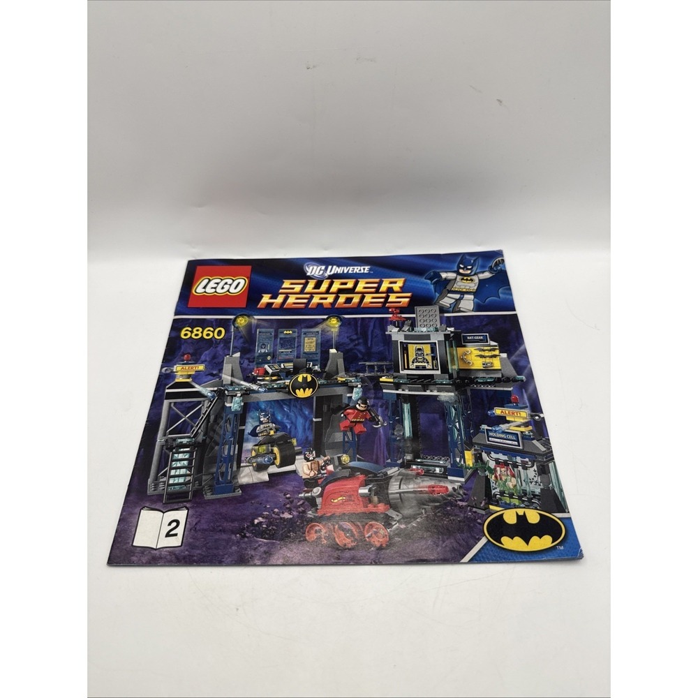 Lego‎ 6860 DC Comics Super Heroes Batcave Instruction Manual Only #2 Batman